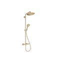 hansgrohe Croma Select S Showerpipe 26891140 mit Thermostat und Handbrause, brushed bronze