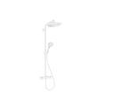 hansgrohe Croma Select S Showerpipe 26891700 mit Thermostat und Handbrause, mattweiß
