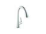 Grohe Zedra Spültischmischer 30219002 chrom, herausziehbare Brause, elektronisch, Batterie-Stromversorgung