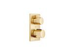 Dornbracht Imo Fertigmontageset 36427670-28 UP-Thermostat, Dreiwege-Mengenregulierung, messing gebürstet