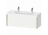 Duravit XViu Waschtisch-Unterschrank XV4613OB118C 120x48cm, 1 Auszug, champagner matt, Rahmen C, weiß matt