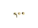 Herzbach MODUL7 PUSH TA Waschtisch- 70.701603.1.03 Wandbatterie Fertigset 160mm PVD Gold