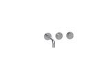 Herzbach MODUL7 PUSH TA Waschtisch- 70.702103.1.01 Wandbatterie Fertigset 210mm Chrom