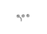 Herzbach MODUL7 PUSH TA Waschtisch- 70.702403.1.01 Wandbatterie Fertigset 240mm Chrom