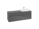 Villeroy & Boch Legato Waschtischunterschrank B76600FP 160x55x50cm, Glossy Grey
