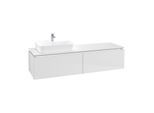 Villeroy & Boch Legato Waschtischunterschrank B763L0DH 160x38x50cm, mit LED-Beleuchtung, Glossy White