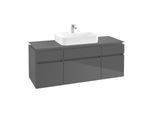 Villeroy & Boch Legato Waschtischunterschrank B76000FP 140x55x50cm, Glossy Grey