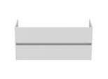 Ideal Standard Eurovit Plus Möbeldoppelwaschtischunterschrank R0266WG Hochglanz weiß lackiert, 120x44x55cm, 2 Auszüge