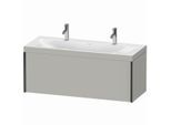 Duravit XViu Waschtisch-Unterschrank XV4613OB207C 120x48cm, 1 Auszug, schwarz matt, Rahmen C, betongrau matt