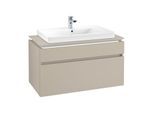 Villeroy & Boch Legato Waschtischunterschrank B695L0VK 100x55x50cm, mit LED-Beleuchtung, Soft Grey