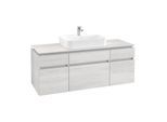 Villeroy & Boch Legato Waschtischunterschrank B76000E8 140x55x50cm, White Wood
