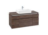 Villeroy & Boch Legato Waschtischunterschrank B758L0VH 120x55x50cm, mit LED-Beleuchtung, Arizona Oak