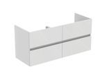 Ideal Standard Eurovit Plus Möbeldoppelwaschtischunterschrank R0267WG Hochglanz weiß lackiert, 120x44x55cm, 4 Auszüge