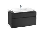 Villeroy & Boch Legato Waschtischunterschrank B69500PD 100x55x50cm, Black Matt Lacquer