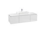 Villeroy & Boch Legato Waschtischunterschrank B759L0DH 140x38x50cm, mit LED-Beleuchtung, Glossy White