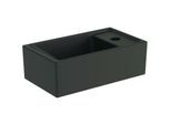 Ideal Standard Eurovit Plus Möbel-Handwaschbecken-Paket R0578Y9 Nussbaum geflammt, 37x21x67cm, Hahnloch rechts