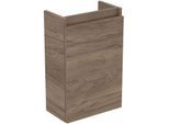 Ideal Standard Eurovit Plus Möbel-Handwaschbecken-Paket R0570Y9 Nussbaum geflammt, 37x21x67cm, Hahnloch links