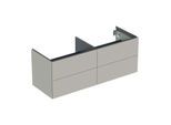 Geberit One Waschtisch-Unterschrank 505266007 133,2x50,4x47cm, 4 Schubladen, greige/lackiert matt