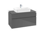 Villeroy & Boch Legato Waschtischunterschrank B75600FP 100x55x50cm, Glossy Grey