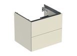 Geberit One Waschtisch-Unterschrank 505261004 59,2 x 50,4 x 47 cm, sand-grau/lackiert hochglänzend, 2 Schubladen