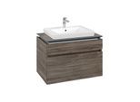 Villeroy und Boch Legato Waschtischunterschrank B67900RK 80x55x50cm, Waschtisch mittig, Stone Oak