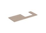 Geberit One Waschtisch-Platte 505325005 120 x 3 x 47 cm, Eiche/Melamin Holzstruktur, Ausschnitt rechts