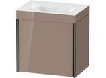 Duravit XViu Waschtisch-Unterschrank XV4630NB286C 45x33,3cm, 1 Tür, links, ohne Hahnloch, schwarz matt, Rahmen C, cappucino hochglanz