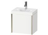 Duravit XViu Waschtisch-Unterschrank XV4630OB118C 45x33,3cm, 1 Tür, links, 1 Hahnloch, champagner matt, Rahmen C, weiß matt