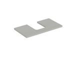Geberit One Waschtisch-Platte 505273007 90 x 3 x 47 cm, greige/lackiert matt, Ausschnitt mittig