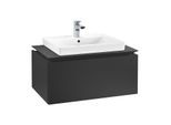 Villeroy & Boch Legato Waschtischunterschrank B67800PD 80x38x50cm, Black Matt Lacquer