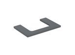 Geberit One Waschtisch-Platte 505282003 75 x 3 x 47 cm, lava/lackiert matt, Ausschnitt mittig