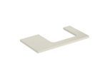 Geberit One Waschtisch-Platte 505323004 90 x 3 x 47 cm, sand-grau/lackiert hochglänzend, Ausschnitt rechts