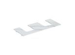 Geberit One Waschtisch-Platte 505175001 120x2x47cm, Ausschnitt zweifach, Steinzeug, Marmoroptik weiß/matt