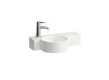 LAUFEN Val Handwaschbecken H8152834001131 55x31,5cm, Ablage rechts, ohne Überlauf, mit Hahnloch links, weiß LCC