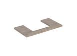 Geberit One Waschtisch-Platte 505283006 90 x 3 x 47 cm, Nussbaum hickory/Melamin Holzstruktur, Ausschnitt mittig