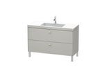 Duravit Brioso c-bonded Waschtisch mit Unterbau BR4703N0707, 120x48cm, Betongrau Matt, ohne Hahnl.