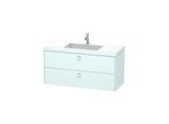 Duravit Brioso c-bonded Waschtisch mit Unterbau BR4608N1009 120x48, Lichtblau Matt/Chrom, o. Hahnl