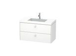 Duravit Brioso c-bonded Waschtisch mit Unterbau BR4607N1818, 100x48cm, Weiß Matt, ohne Hahnloch