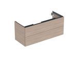 Geberit One Waschtisch-Unterschrank 505265005 118,4 x 50,4 x 47 cm, Eiche/Melamin Holzstruktur, 2 Schubladen