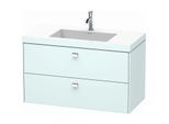 Duravit Brioso c-bonded Waschtisch mit Unterbau BR4607O1009, 100x48, Lichtblau Matt/Chrom, 1 Hanl.