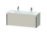 Duravit XViu Waschtisch-Unterschrank XV4613OB291C 120x48cm, 1 Auszug, schwarz matt, Rahmen C, taupe matt