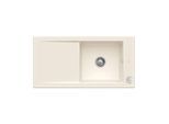 Villeroy und Boch Timeline 60 Flat Flächenbündige Spüle 67902FKR mit Ablaufgarnitur und Exzenterbetätigung, Crema
