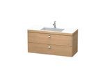 Duravit Brioso c-bonded Waschtisch mit Unterbau BR4608N1052, 120x48cm Europ. Eiche/Chrom, o Hahnl.