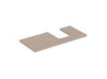 Geberit One Waschtisch-Platte 505314005 105 x 3 x 47 cm, Eiche/Melamin Holzstruktur, Ausschnitt rechts