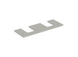 Geberit One Waschtisch-Platte 505276007 135 x 3 x 47 cm, greige/lackiert matt, Ausschnitt zweifach