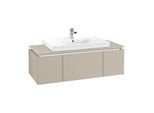 Villeroy & Boch Legato Waschtischunterschrank B696L0VK 120x38x50cm, mit LED-Beleuchtung, Soft Grey