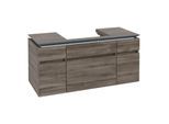 Villeroy und Boch Legato Waschtischunterschrank B68300RK 120x55x50cm, Waschtisch mittig, Stone Oak