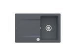 Villeroy und Boch Flächenbündige Spüle 33342Fi4 mit Ablaufgarnitur und Exzenterbetätigung, Graphit