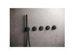 Herzbach MODUL7 PUSH Thermostat Fertigset 70.703003.1.12 3 Verbraucher Schwarz matt