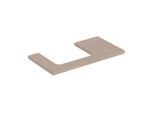 Geberit One Waschtisch-Platte 505303005 90 x 3 x 47 cm, Eiche/Melamin Holzstruktur, Ausschnitt links